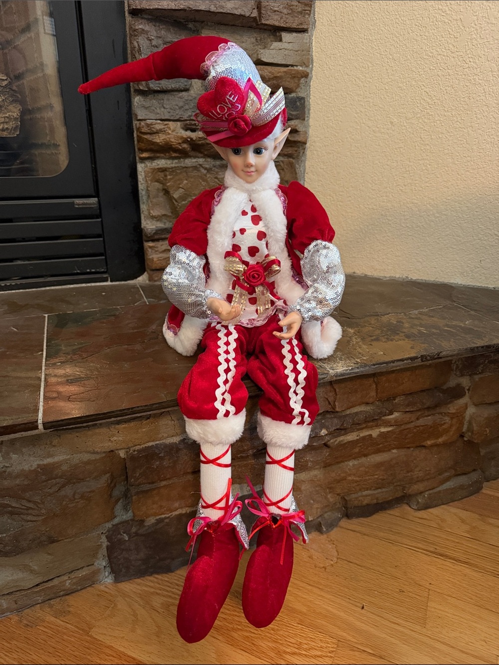 Cynthia Rowley Valentine Holiday Elf Doll